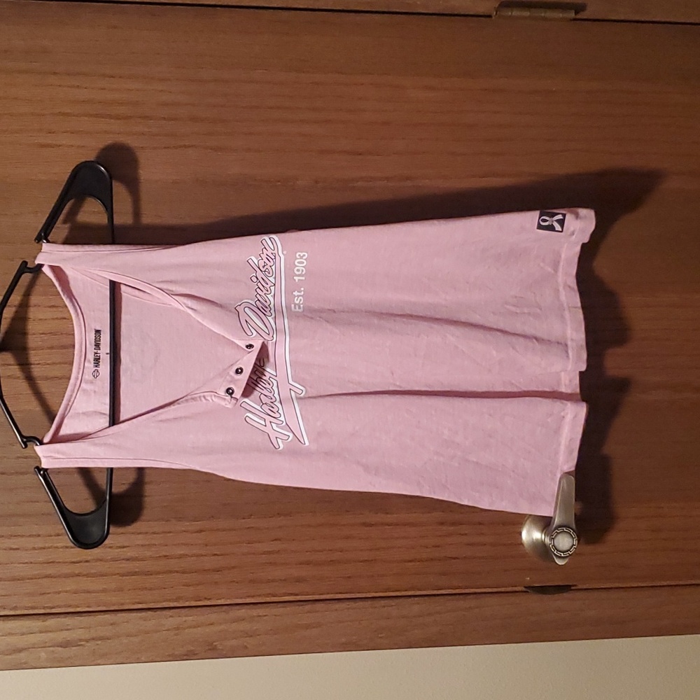 Size S Pink Harley Davidson Tank WORN ONCE
